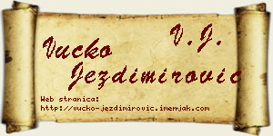Vučko Jezdimirović vizit kartica